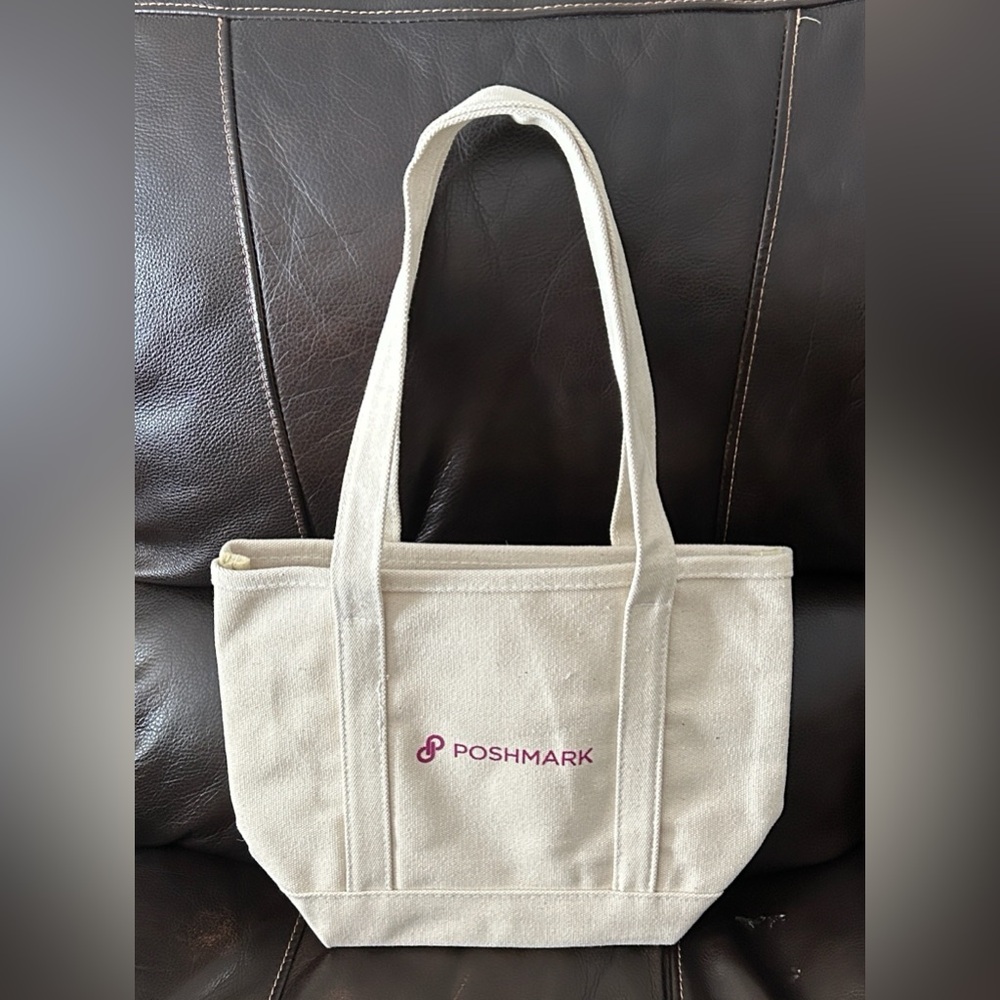 POSHMARK Cream Tote Bag with Logo
NWOT - Picture 2 of 6